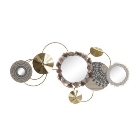 Décoration murale DKD Home Decor Pompons Bois Colonial