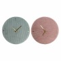 Horloge Murale DKD Home Decor Polyester (2 pcs) (40 x 5 x 40 cm)