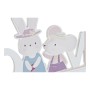 Portemanteau DKD Home Decor Love Bois MDF Lapin