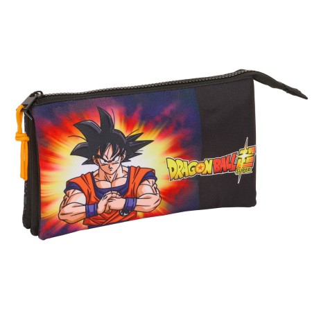 Portatodo Triple Dragon Ball Negro 22 x 12 x 3 cm