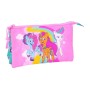 Trousse Fourre-Tout Triple My Little Pony Magic Rose Turquoise 22 x 12 x 3 cm