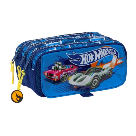 Trousse Fourre-Tout Triple Hot Wheels Sonny Blue marine 21,5 x 10 x 8 cm