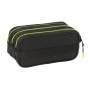 Trousse Fourre-Tout Triple Munich Beat Noir 21,5 x 10 x 8 cm