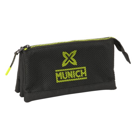 Portatodo Triple Munich Beat Negro 22 x 12 x 3 cm