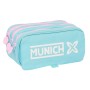 Trousse Fourre-Tout Triple Munich Heaven Bleu ciel 21,5 x 10 x 8 cm