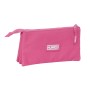 Portatodo Triple Munich Basic Fucsia 22 x 12 x 3 cm