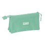 Trousse Fourre-Tout Triple Munich Basic Turquoise 22 x 12 x 3 cm