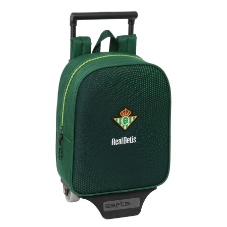 Mochila Escolar con Ruedas Real Betis Balompié Verde 22 x 27 x 10 cm