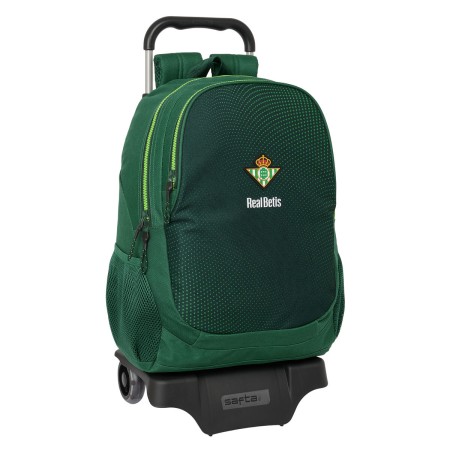 Mochila Escolar con Ruedas Real Betis Balompié Verde 30 x 43 x 14 cm