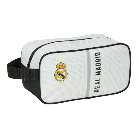 Range-Chaussures de Voyage Real Madrid C.F. Blanc Gris 29 x 15 x 14 cm