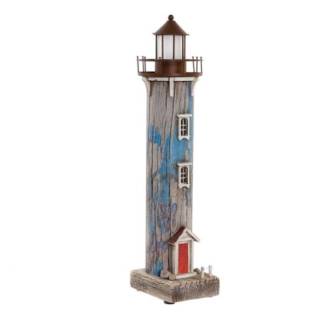 Phare DKD Home Decor Décoratif Marin Bois Métal (10 x 8 x 37 cm)