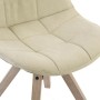 Chaise de Salle à Manger DKD Home Decor Polyester Coton Bois (47 x 55 x 85 cm)