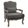 Fauteuil DKD Home Decor Gris Bois Polyester (70 x 66 x 94 cm)