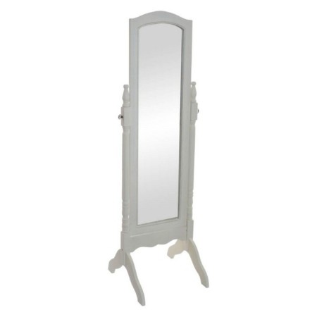 Miroir sur pied DKD Home Decor Blanc Bois Traditionnel (54 x 50 x 170 cm)