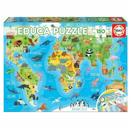 Puzzle Educa Animals Map (150 pcs)