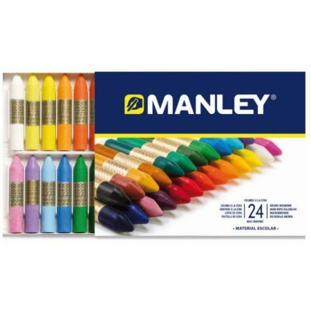 Ceras de colores Manley MNC00066/124 Multicolor 24 Piezas