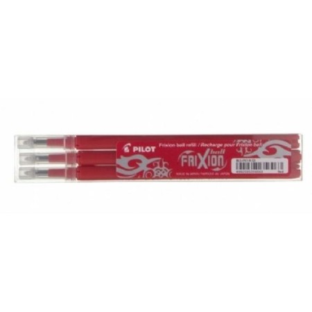 Recambio para bolígrafo Pilot FriXion Ball Negro Rojo (3 Unidades)