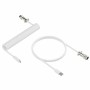 Cable USB A a USB-C Newskill NS-AC-COILC-W Blanco