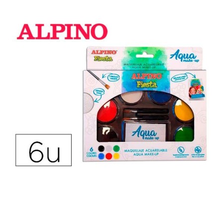 Pintura de Cara Alpino DL000620 Multicolor Acuarelable