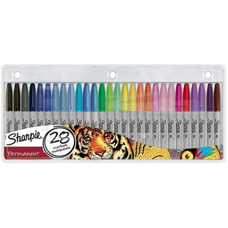 Set de Rotuladores Sharpie 2061129 1.0-1.9mm Permanente Multicolor 28 piezas (28 piezas)