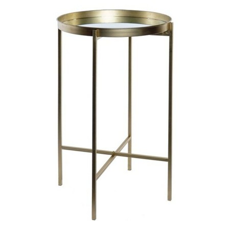 Table d'appoint DKD Home Decor Miroir Métal (Ø 37 cm) (37 x 37 x 60 cm)