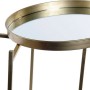 Table d'appoint DKD Home Decor Miroir Métal (Ø 37 cm) (37 x 37 x 60 cm)