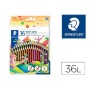 Lápices de colores Staedtler Noris colour 185 Multicolor 36 Piezas