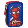 Plumier Triple Spider-Man Azul 12,5 x 6,5 x 19,5 cm