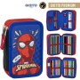 Plumier Triple Spider-Man Azul 12,5 x 6,5 x 19,5 cm