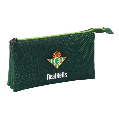 Portatodo Triple Real Betis Balompié Verde 22 x 12 x 3 cm