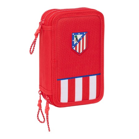 Plumier Triple Atlético Madrid Rojo 12,5 x 19,5 x 5,5 cm 36 Piezas