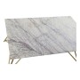 Table d'appoint DKD Home Decor Doré Blanc Marbre Fer (100 x 61 x 42 cm)