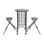 Ensemble Table + 2 Chaises DKD Home Decor Beer Garden Métal (3 pcs)