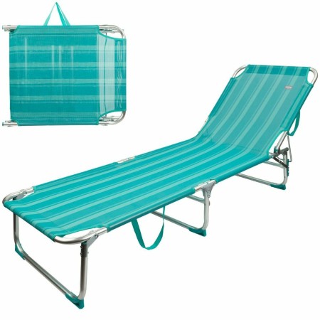 Tumbona de playa Colorbaby Turquesa 188 x 58 x 30 cm