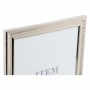 Cadre photo DKD Home Decor ‎S3011544 Verre Argenté Métal Papier Bois MDF