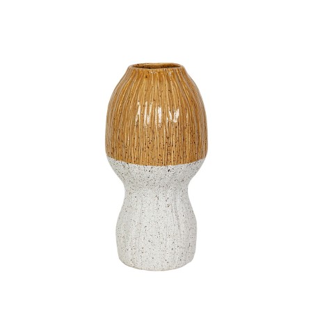 Vase Romimex Jaune Blanc Céramique 19 x 37 x 19 cm