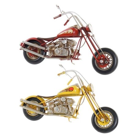 Véhicule DKD Home Decor Décoration Vintage Moto (2 pcs) (29 x 9 x 17 cm) (29 x 9 x 17 cm)