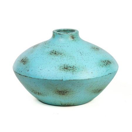 Vase Romimex Turquoise Céramique 38 x 26 x 38 cm