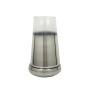 Vase Romimex Transparent Argenté verre 17 x 32 x 17 cm