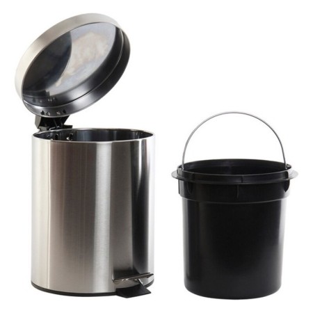 Poubelle à pédale DKD Home Decor Acier inoxydable (5 l)