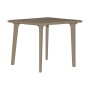 Table Resol Dessa Marron polypropylène 90 x 90 x 72 cm