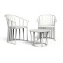 Ensemble Table + Chaises Resol Raff Blanc 3 Pièces