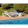 Conjunto de Mesa con Tumbonas Resol Marina + Andorra Blanco Azul marino Moderno 3 Piezas