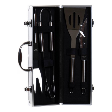 Malette Barbecue DKD Home Decor Acier inoxydable Aluminium (4 pcs)