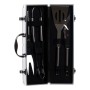 Malette Barbecue DKD Home Decor Acier inoxydable Aluminium (4 pcs)