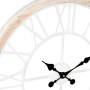 Horloge Murale DKD Home Decor Blanc Bois Métal (60 x 5 cm)