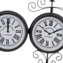 Horloge Murale DKD Home Decor Noir Métal (33 x 9 x 47 cm)