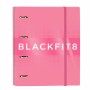 Carpeta de anillas BlackFit8 Glow Up Rosa A4