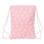 Bolsa Mochila con Cuerdas Safta Love Rosa 26 x 34 x 1 cm