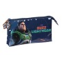 Portatodo Triple Buzz Lightyear Azul marino 22 x 12 x 3 cm